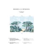 Fresque Riviera La Spiaggia Verde smeraldo - 150x305 cm