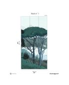 Fresque Toscane Vert - 150x305 cm