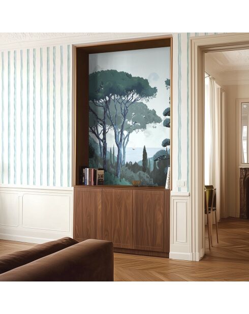 Fresque Toscane Vert - 150x305 cm