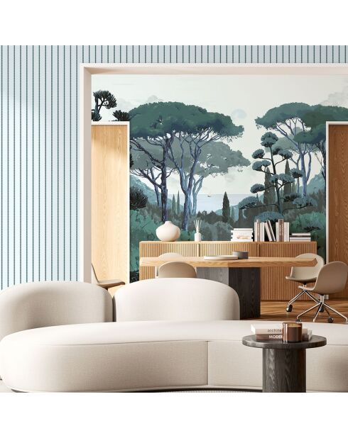 Fresque Toscane Vert - 150x305 cm