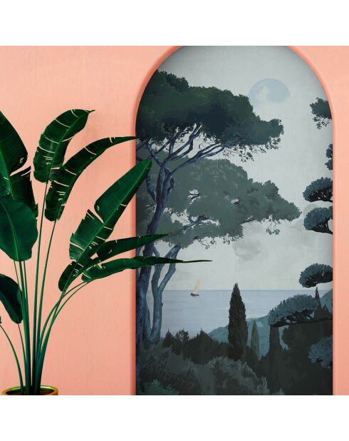 Fresque Toscane Vert - 150x305 cm