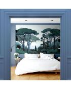 Fresque Toscane Vert - 150x305 cm