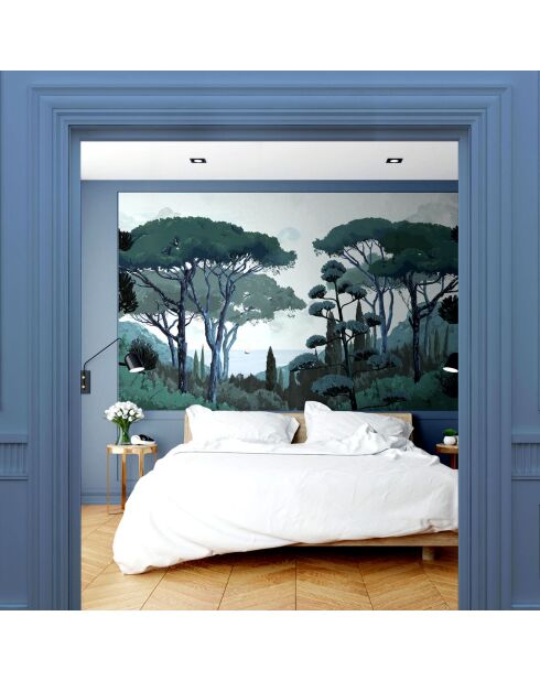 Fresque Toscane Vert - 150x305 cm