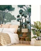 Fresque Toscane Vert - 150x305 cm