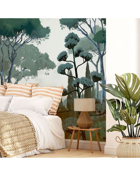 Fresque Toscane Vert - 150x305 cm