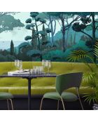 Fresque Toscane Vert - 150x305 cm