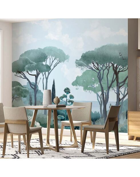 Fresque Riviera Vert Emeraude - 150x305 cm