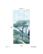 Fresque Riviera Vert Emeraude - 150x305 cm