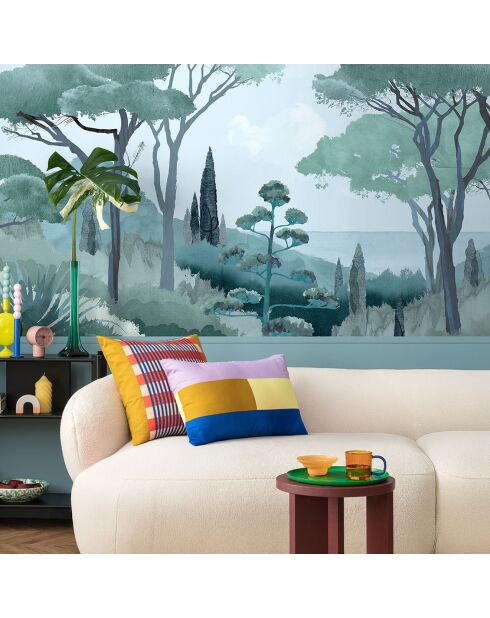 Fresque Riviera Vert Emeraude - 150x305 cm