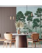 Fresque Oka Vert Forêt - 150x305 cm