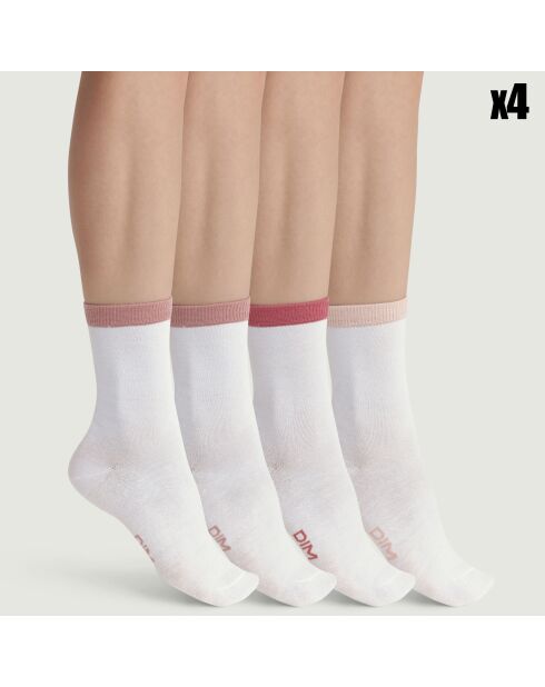 16 paires de chaussettes blanches