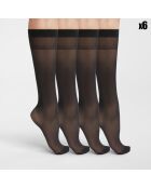 24 Paires de mi-bas 27D noirs