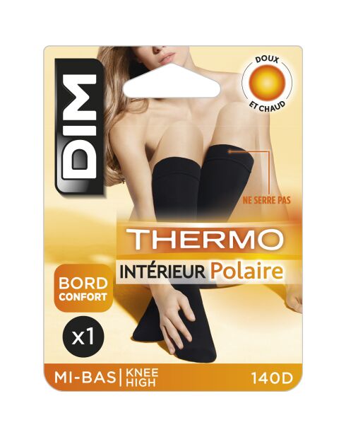 3 Paires de mi-bas 140D noirs