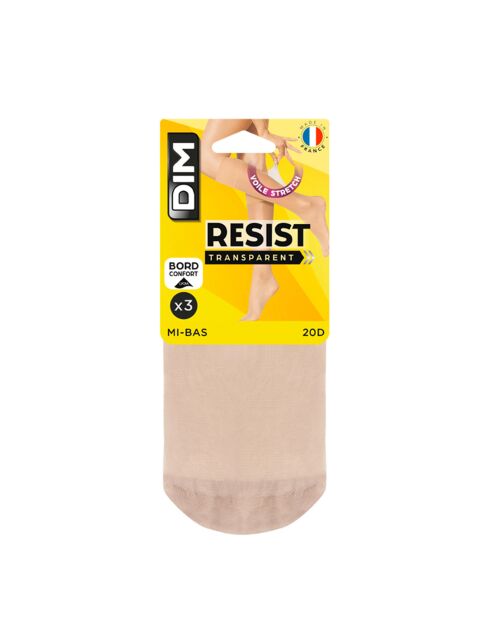 12 Paires de mi-bas 20D capri