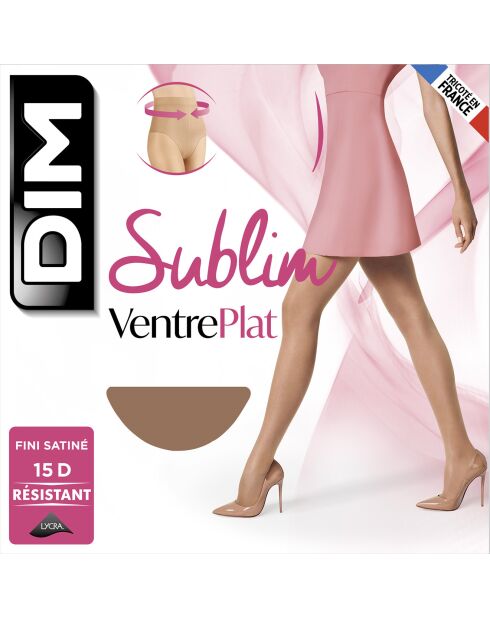 6 Collants Sublim Ventre Plat 15D gazelle