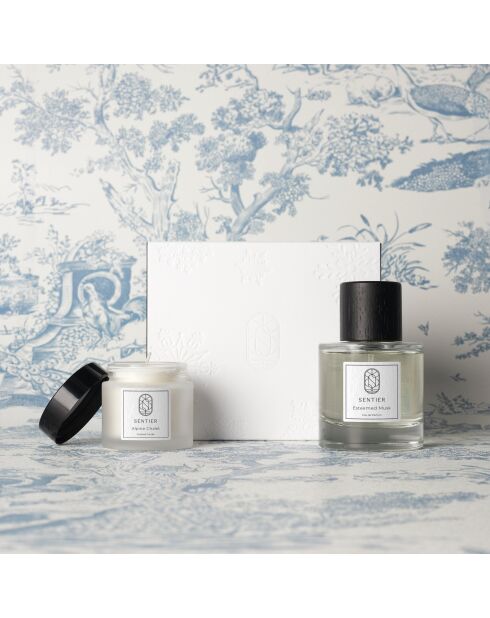 Coffret Nuit au Chalet (1 bougie 60g et 1 parfum 100ml)