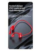 Cuffie a conduzione ossea Bluetooth 5.2 ALPINE Edition - rosse