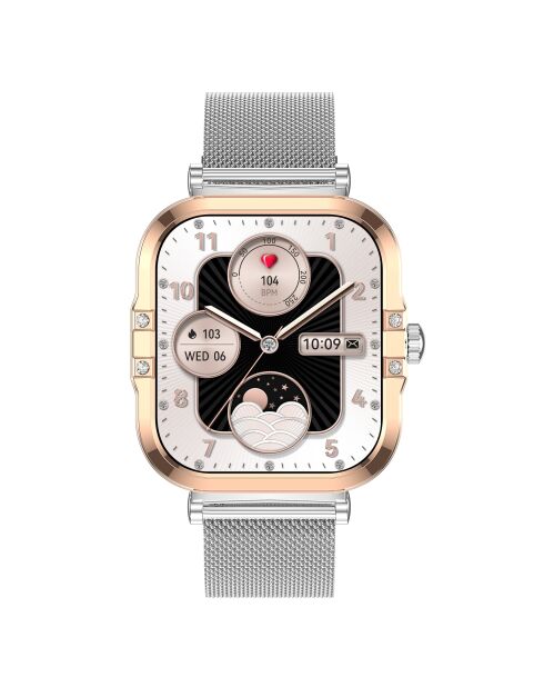 Montre connectée AMOLED Edition Véga argentée