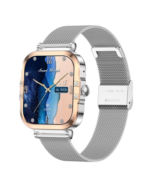 Montre connectée AMOLED Edition Véga argentée