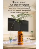 Enceinte Bluetooth 2en1 15W lumineuse avec écouteurs MixParty rouge