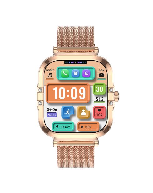 Montre connectée AMOLED Edition Véga dorée