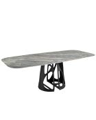 Table à Manger Bleu Noir - 238x110x110 cm