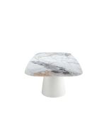 Ausziehbarer Tisch mit weißem Griff - 160x90x90 cm