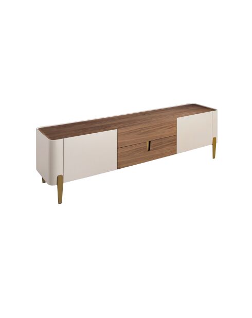 Soporte TV beige/nogal - 200x47x47