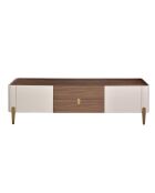 Soporte TV beige/nogal - 200x47x47