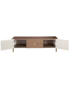 Soporte TV beige/nogal - 200x47x47