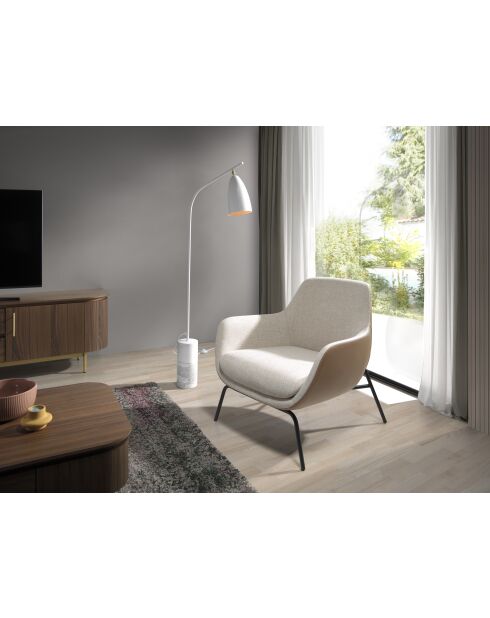 Fauteuil Crème - 77x76x76 cm