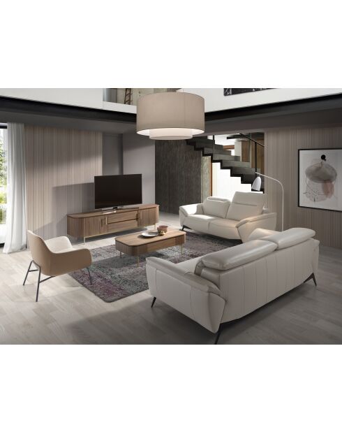 Fauteuil Crème - 77x76x76 cm