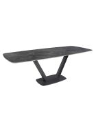 Table Extensible avec Poignée Grise - 160x90x90 cm