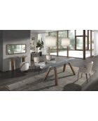 Consola en nogal - 120x40x40 cm