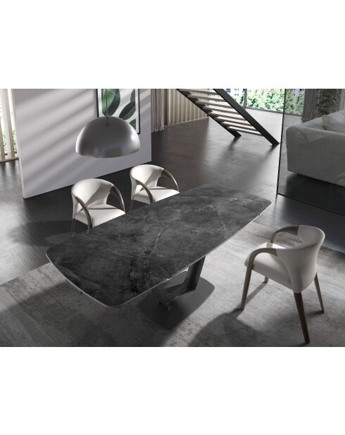 Table Extensible avec Poignée Noire - 160x100x100