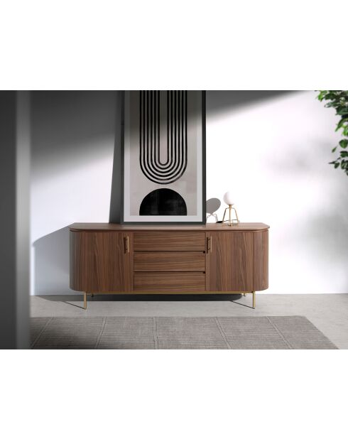 Anrichte aus Nussbaumholz - 210x45x45 cm