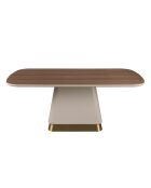 Table à Manger Beige/Noyer - 200x95x95