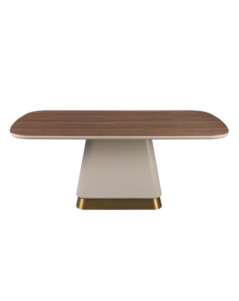 Table à Manger Beige/Noyer - 200x95x95