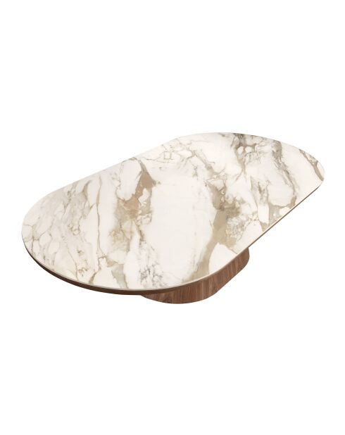 Table Centrale Blanc/Noyer - 160x80x80 cm