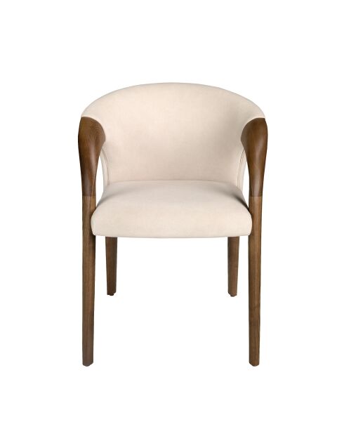 Chaise Noix Crème - 62x61x61 cm