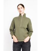 Pull à col montant kaki