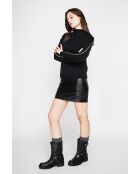 Pull col montant noir