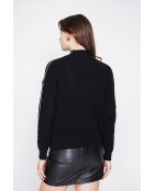 Pull col montant noir