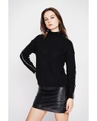 Pull col montant noir