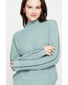 Pull col montant jade