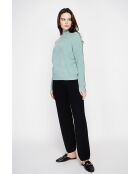 Pull col montant jade