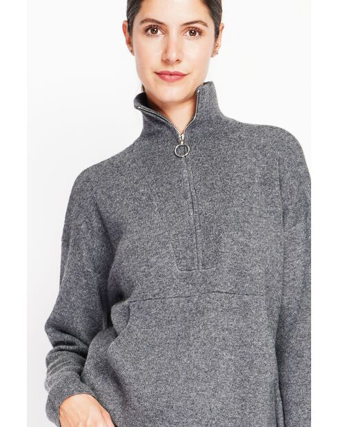 Pull à col montant loup