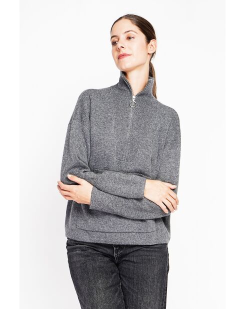 Pull à col montant loup