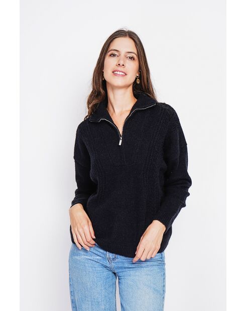 Pull camionneur noir