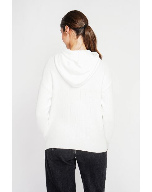 Pull à capuche naturel